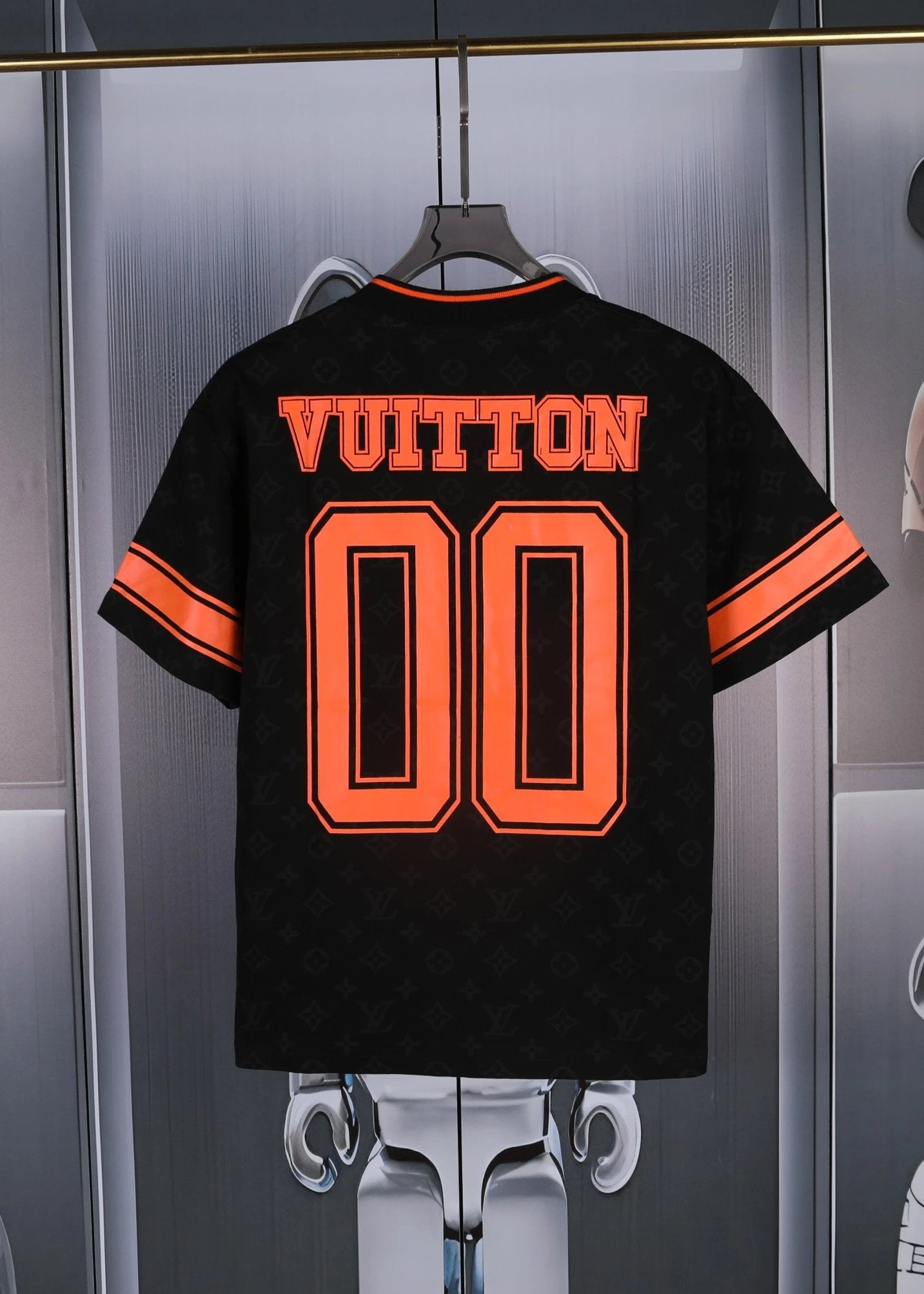 Louis Vuitton LV T-shirt Color-Block Old Flower Large Number Print logo round Neck Short Sleeve25ss New Pure Cotton Unisex Style T T-shirt OS Loose Fit Base Shirt Short Sleeve T-Shirt Top