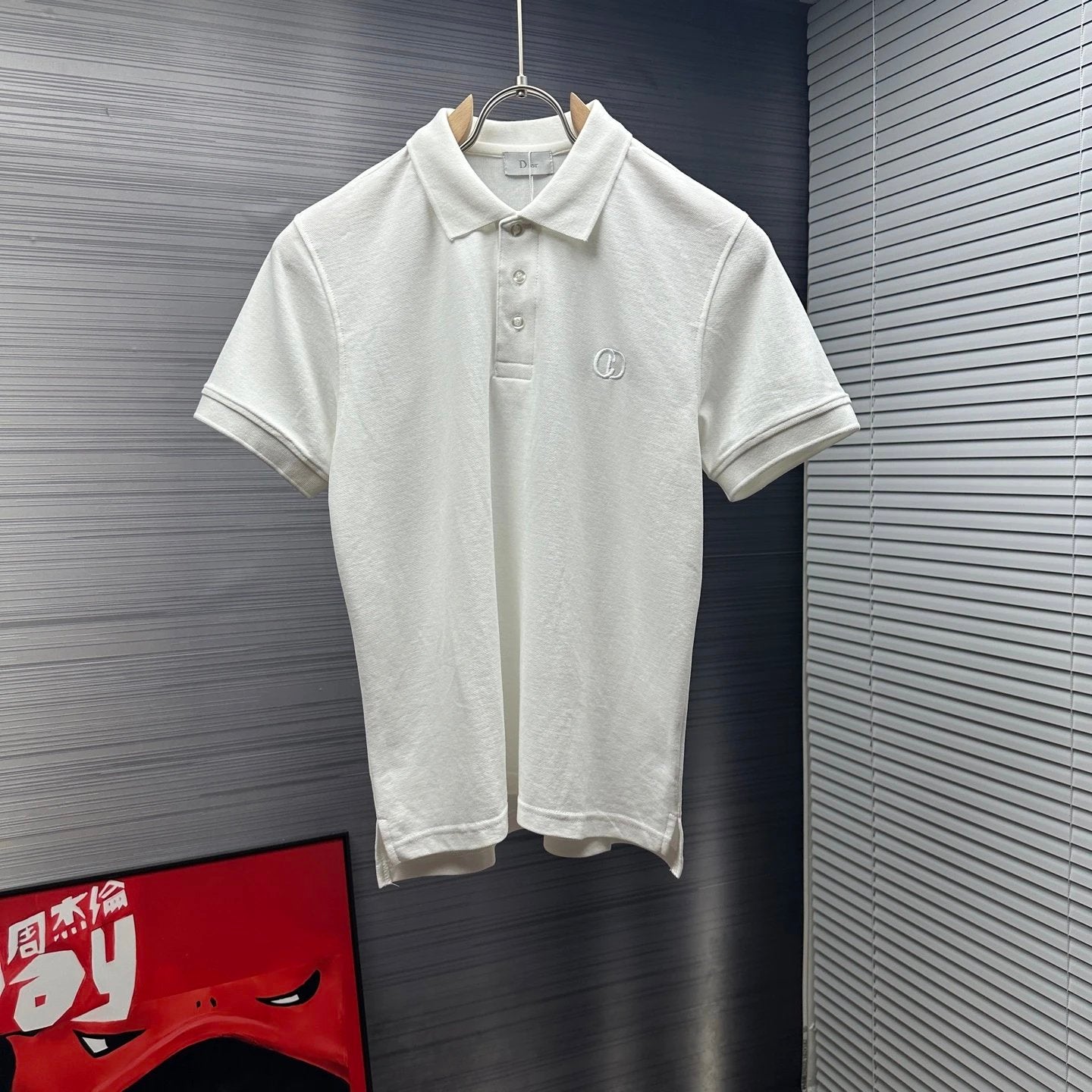 Dior T-shirt Chest CD Letters logo Embroidery POLO Shirt Lapel Short Sleeve25ss New Unisex Summer Short Sleeve OS Loose T Business Half Sleeve Shirt Plus Size T-Shirt