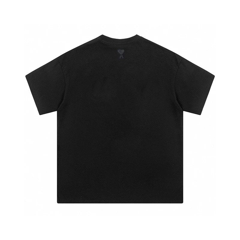 Ami T-shirt Top Version Counter Same Style Pure Cotton Summer Men's and Women's Same Fashion Loose All-Matching2024New Short Sleeve T T-shirt