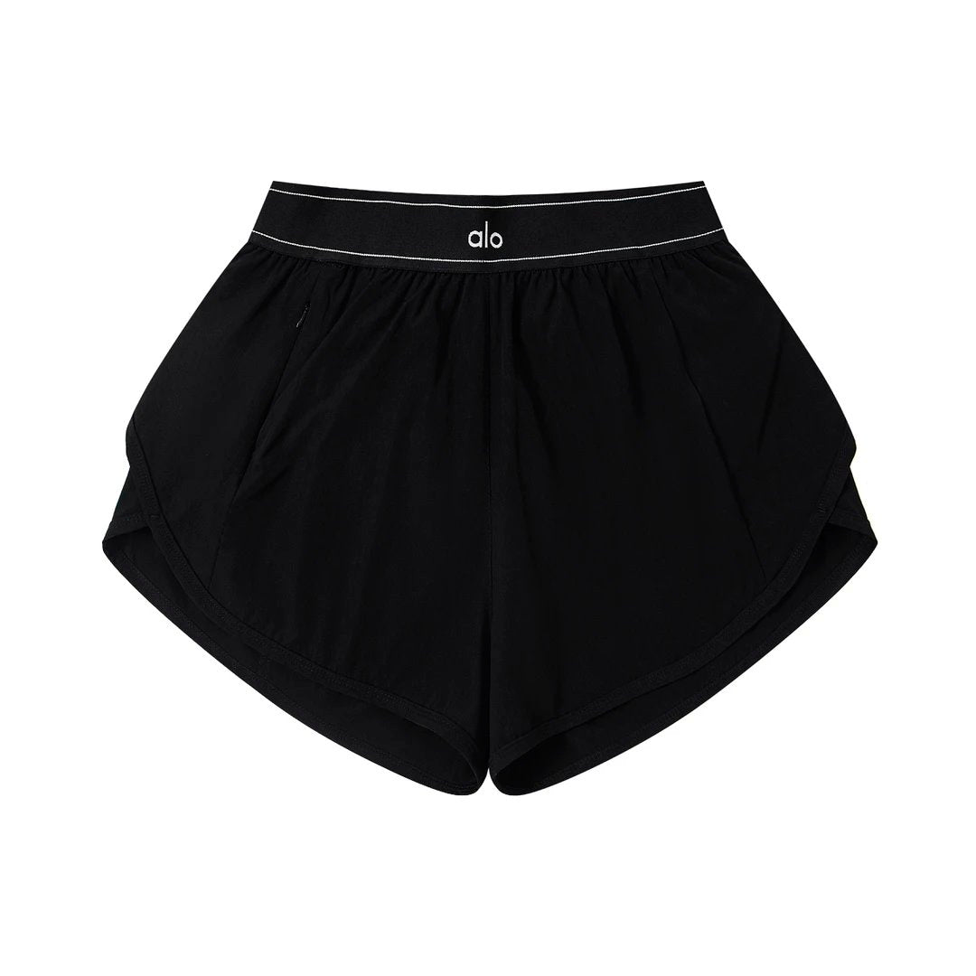 Alo Yoga Yoga Pants Letter Logo logo Wide-leg Five-point Shorts25ss New Drawstring Casual Women's Summer Pants5Two-in-One Casual Sweatpants Pure Cotton Joggers