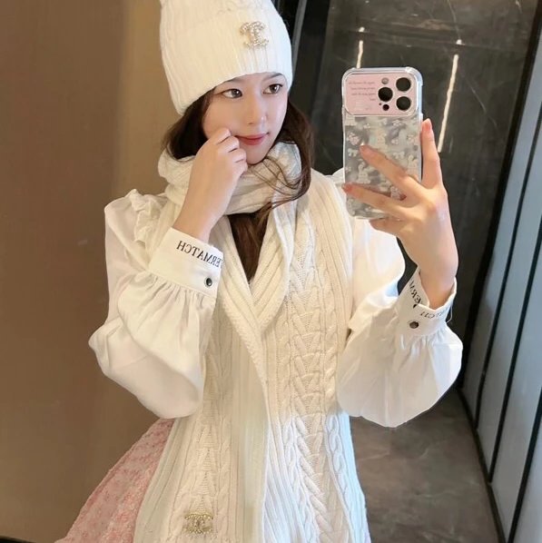 Chanel Hat Popular Official Website New Classic Suit Hat!Hat➕Scarf!Feels Great!