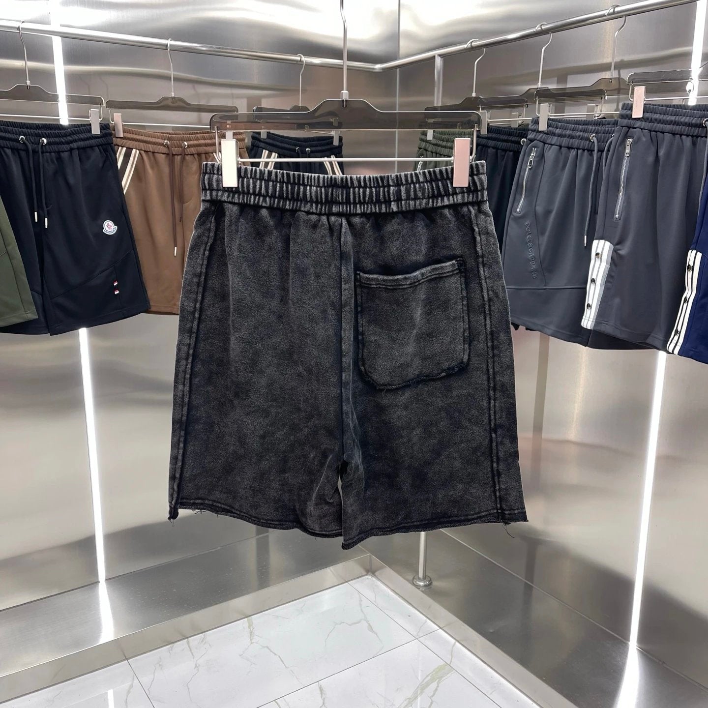Chrome Hearts Shorts Pocket Brand Logo logo Five-point Shorts25ss New Drawstring Casual Summer Pants American Style5Two-in-One Casual Sweatpants for Men and Women, Pure Cotton Joggers