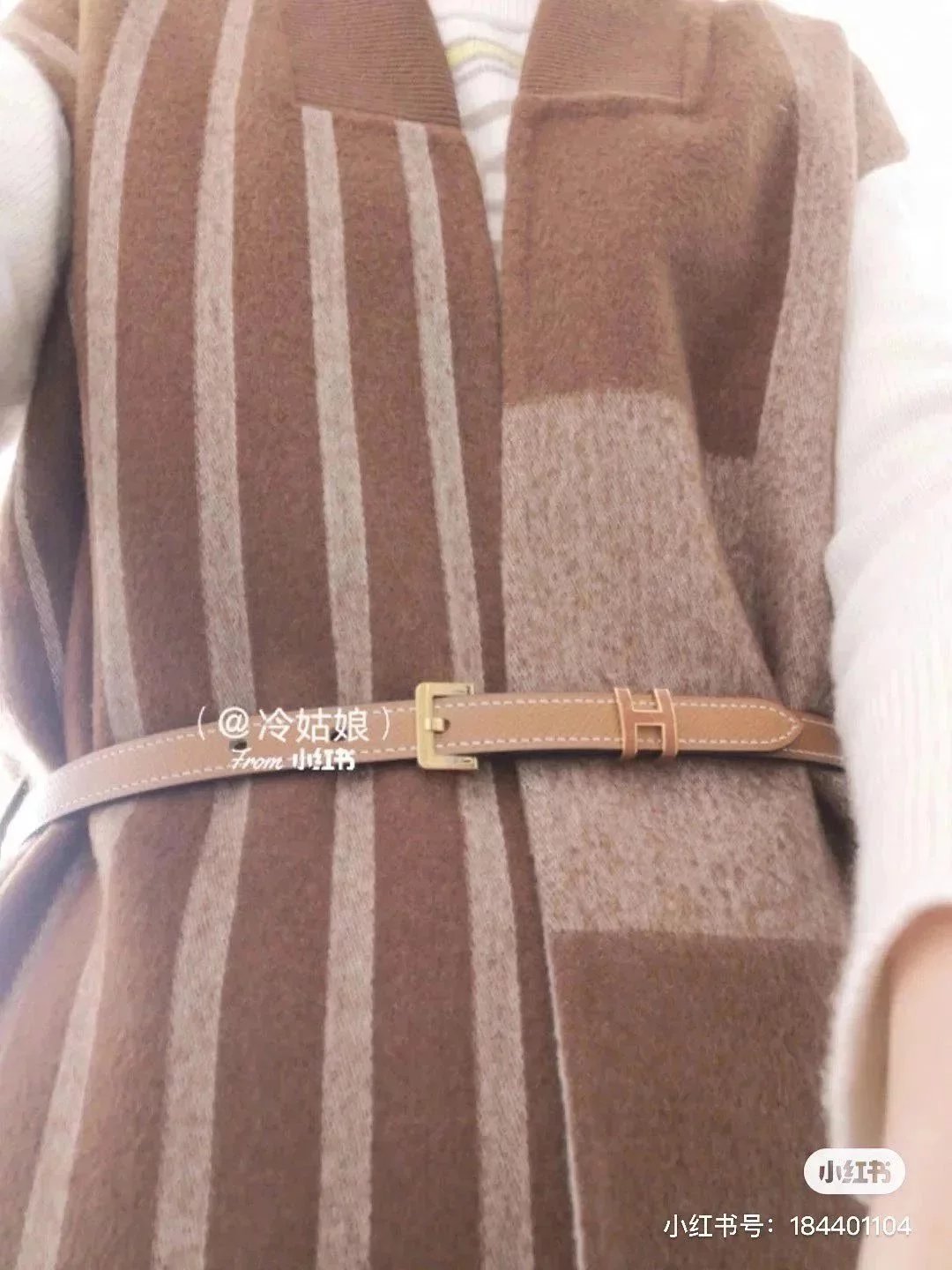 Hermes Belt Top version Women's Belt1.5cmEspom Palm Print Top Layer Calfskin Double-Sided Letters h Buckle Belt Female Casual Versatile Belt Female