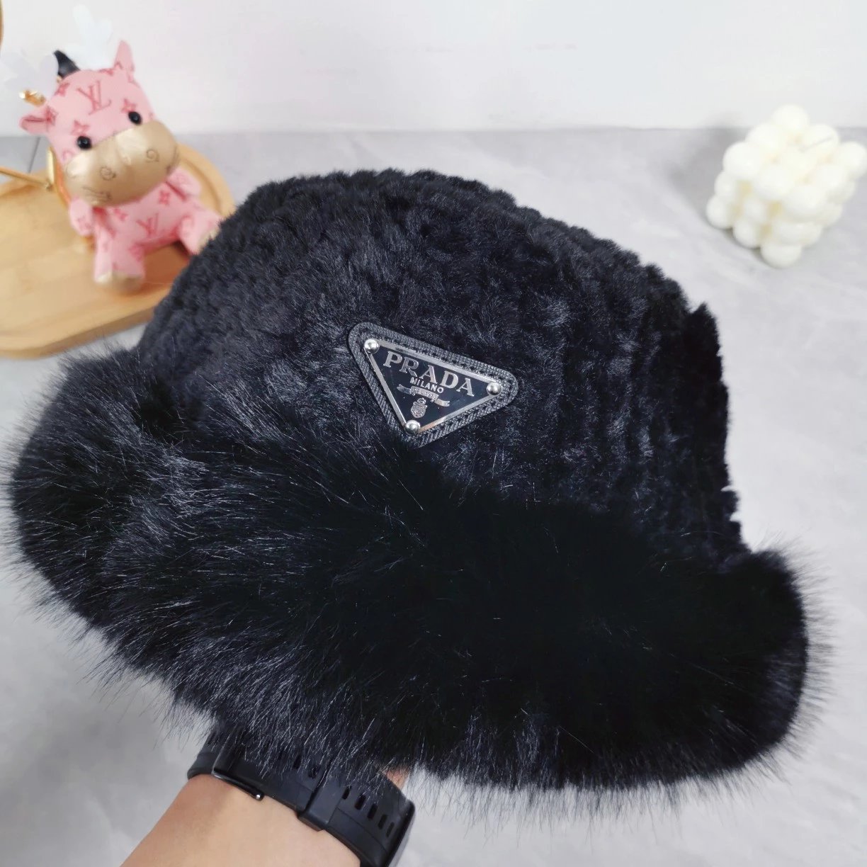 PRADA Hat Fashion Trend Bucket Hat Hat