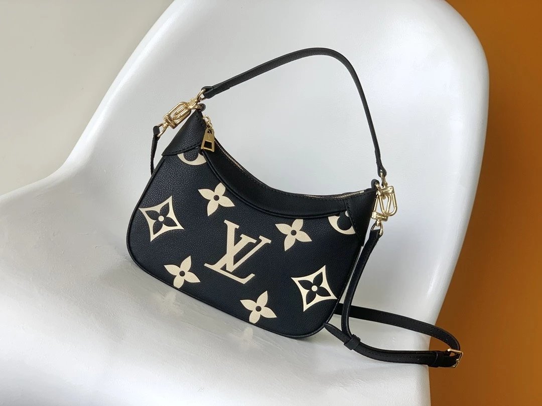 Louis Vuitton LV Women's Bag Top version 22New Bagatelle Handbag Full Leather Moon Bag Underarm Bag Vintage Bag Croissant Shoulder Messenger Bag Handle Handbag M46091M46113