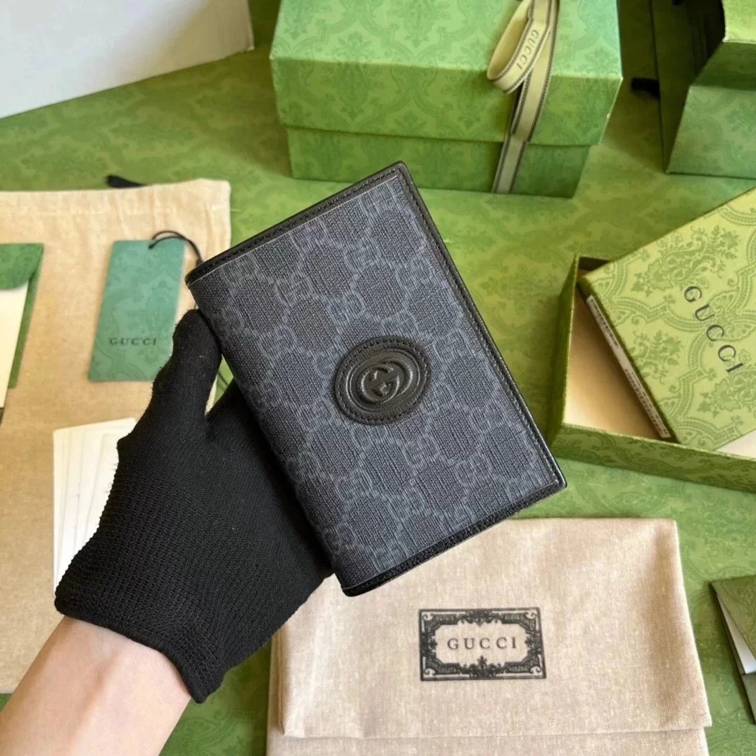 Gucci Wallet Top version 【**Original Leather】New Ophidia Brand New Fashion Series Passport Case Pocket Clip Men's and Women's Wallet Wallet Card Clamp Card Holder Card Holder Wallet Clutch10.5cm Model:724562