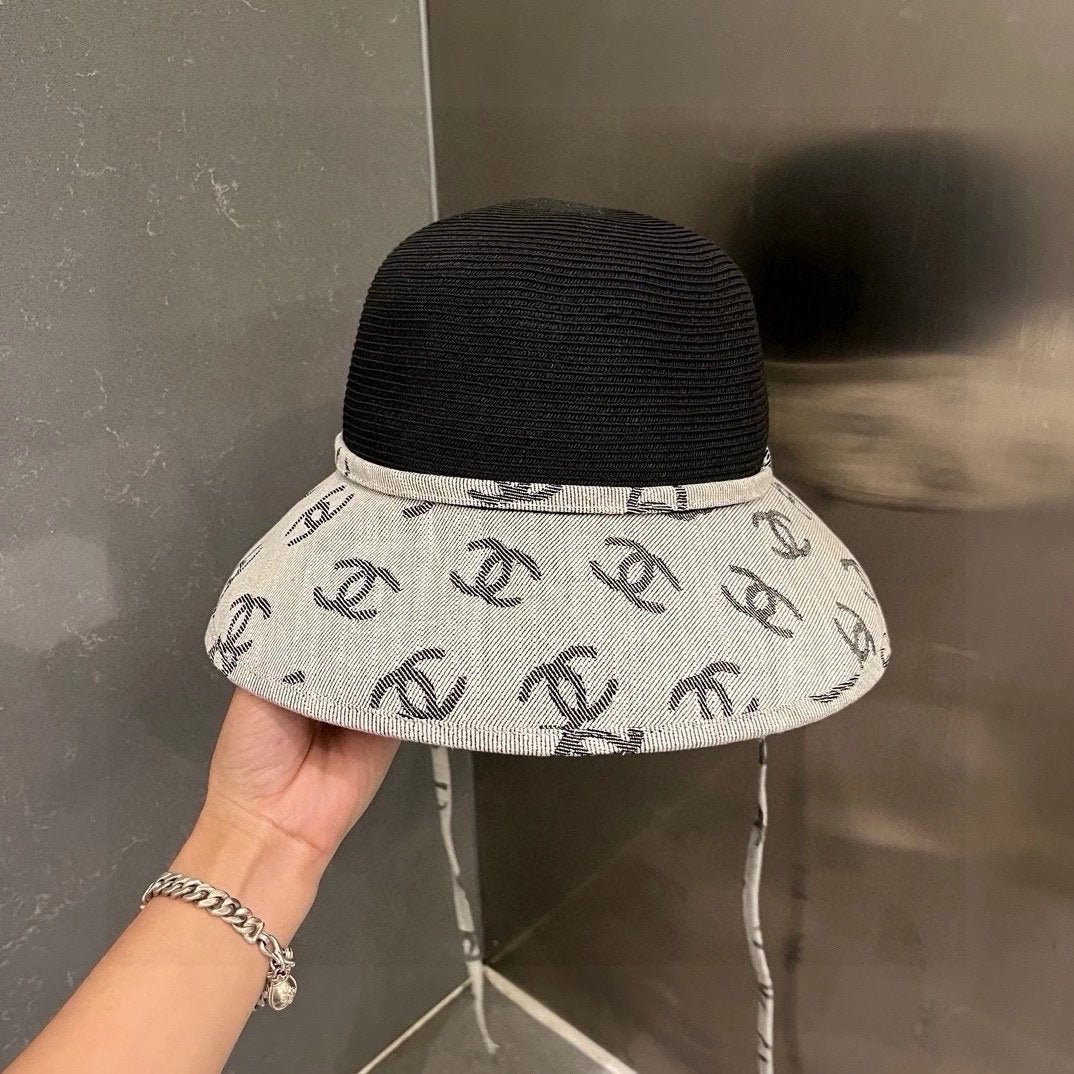 Chanel Hat Bucket Hat High Quality Fashion Hat Chanel Straw Hat Bucket Hat,Advanced Customization,Head Circumference57cm