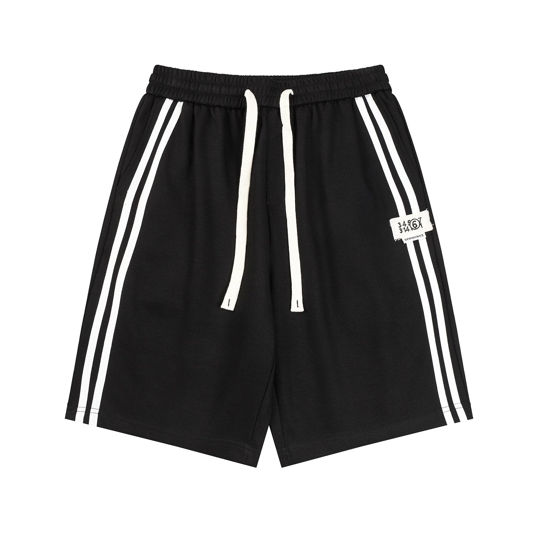 Maison Margiela Shorts Parallel Bars logo Five-point Shorts25ss New Drawstring Casual Summer Pants5Two-in-One Casual Sweatpants for Men and Women, Pure Cotton Joggers