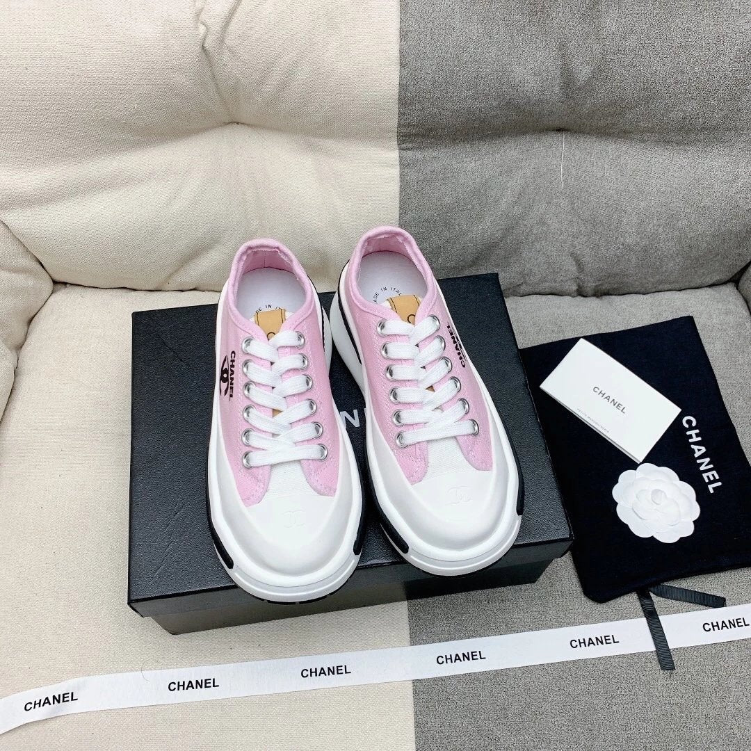 Chanel Shoes High Quality l New Full Leather Thick Bottom Biscuit Shape Shoes