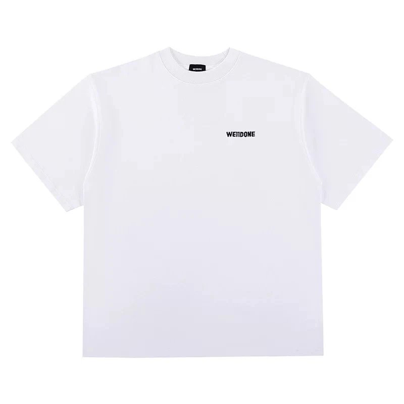 We11done T-shirt Top Version Letter Embroidery American Short Sleeve Summer Men and Women Loose Cotton T T-shirt
