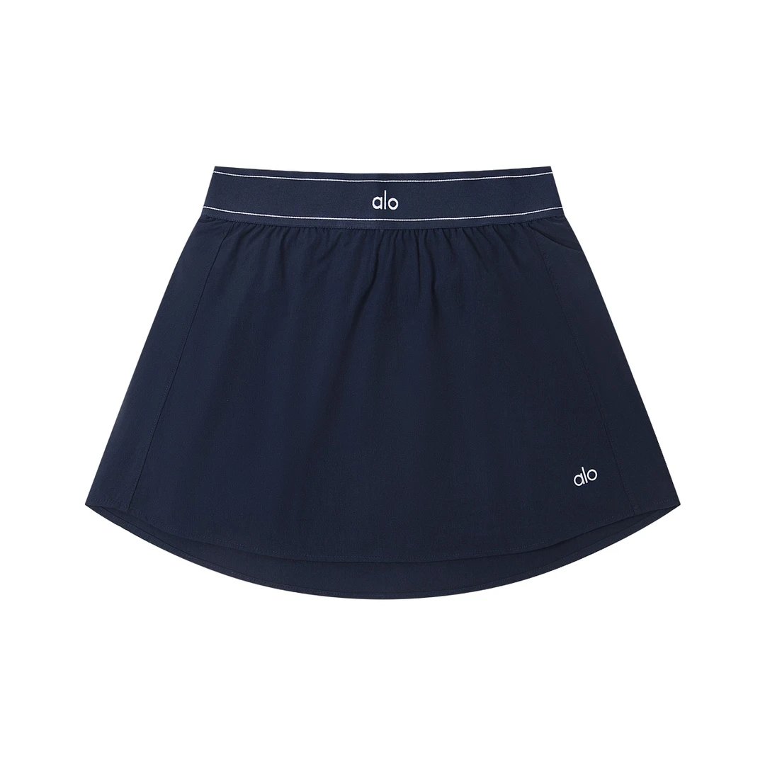 Alo Yoga Yoga Pants Letter Logo logo Women's Short Skirt25ss Spring Summer New High Waist a Character Skirt Autumn Slimming Short Skirt Petite Half Skirt