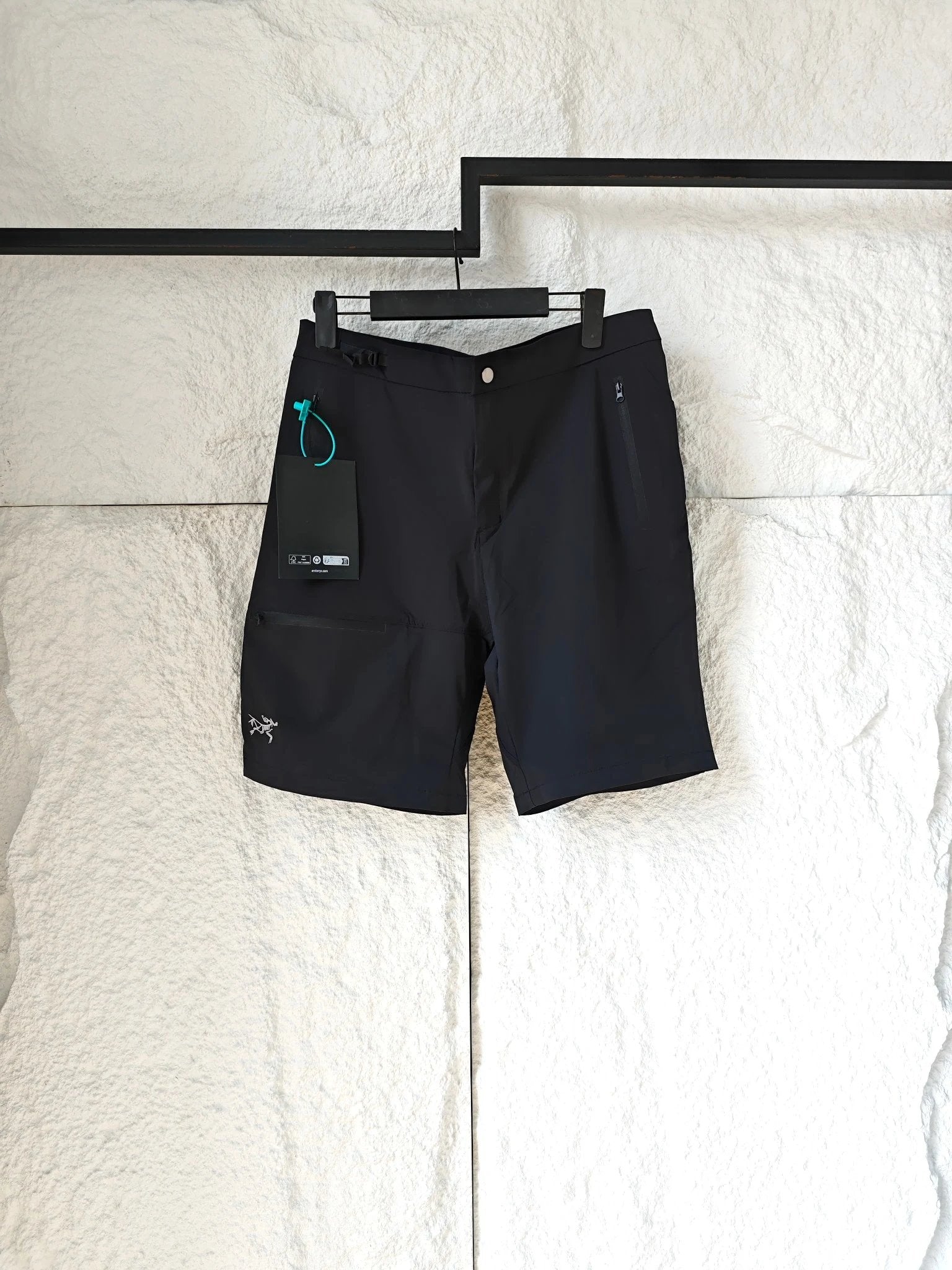 Arc'teryx Shorts Front Body Totem Embroidery logo Five-point Shorts25ss New Drawstring Casual Pants for Men and Women, Summer Style5Two-in-One Casual Sweatpants Pure Cotton Joggers