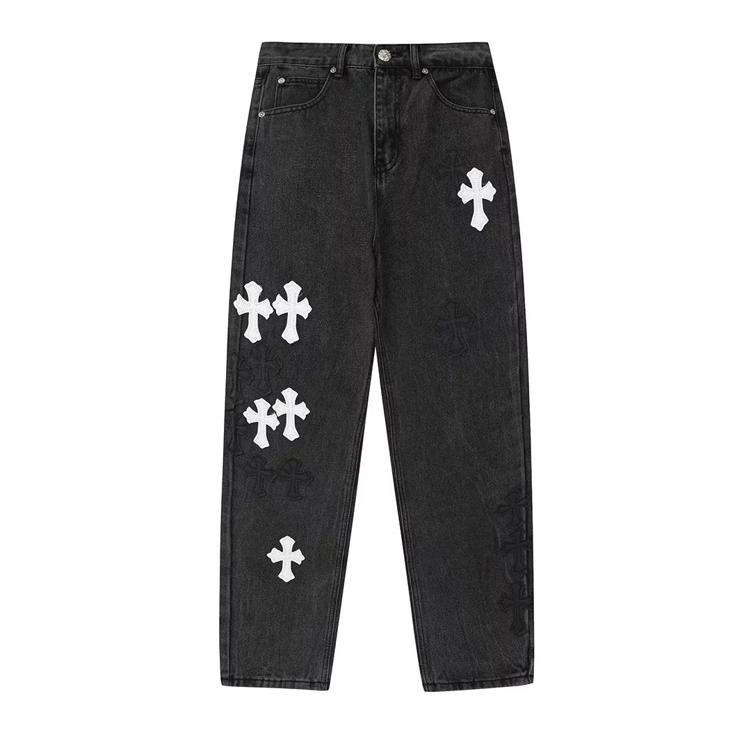 Chrome Hearts Jeans New Fashion All-Match Jeans