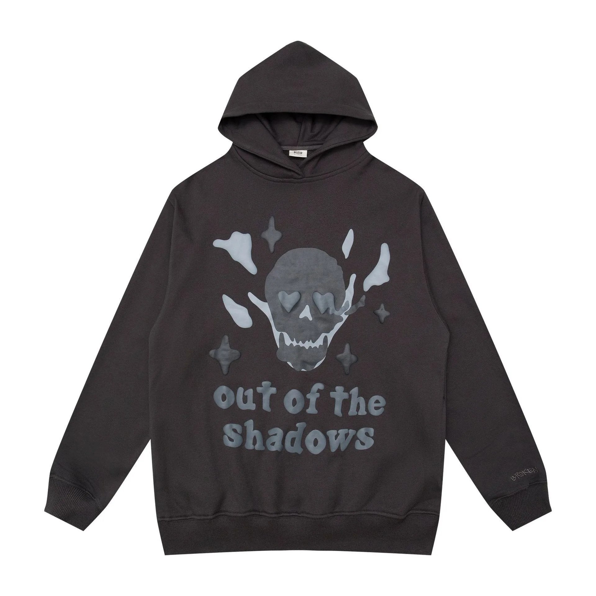 Broken Planet Market Hoodie American Fashion Brand Hip Hop Letters Printing plus Velvet Couple Models All-Match Hoodie-CY