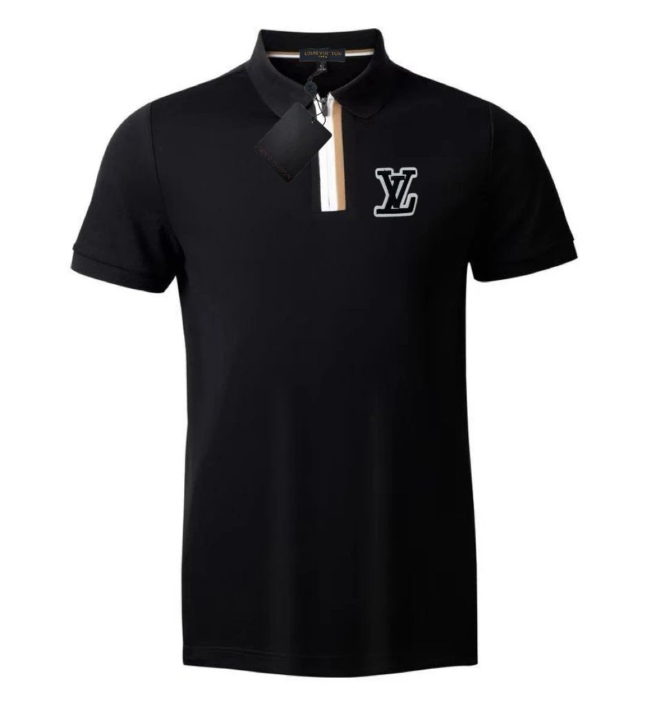 Louis Vuitton LV T-shirt Overlapping Letters on the Chest logoPOLO Short Sleeve Turn-down Collar Shirt Unisex Summer Loose Fit T Business Commuter Short Sleeve Shirt Plus Size