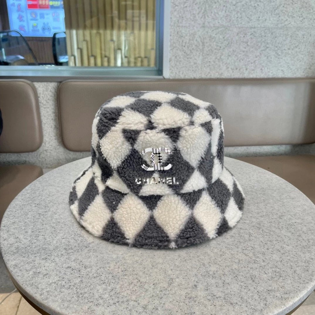 Chanel Hat Autumn and Winter New Cashmere Wool Korean Boutique Handsome Bucket Hat,High Quality