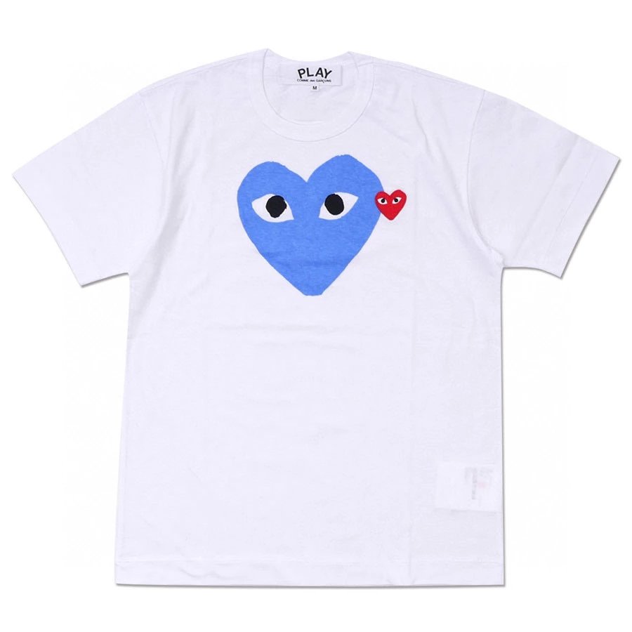 Rei Kawakubo T-shirt Top Version Japanese Classic Embroidery Love T T-shirt Men and Women Couple Casual round Neck Short Sleeves Fashion Brand