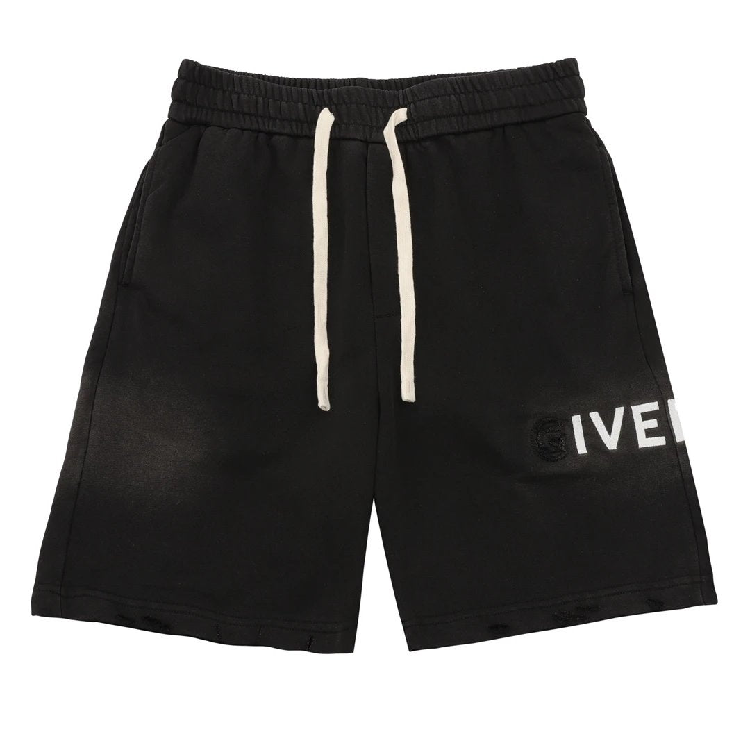 Givenchy Shorts Letter Printing logo Five-point Shorts25ss New Drawstring Casual Pants for Men and Women, Summer Style5Two-in-One Casual Sweatpants Pure Cotton Joggers