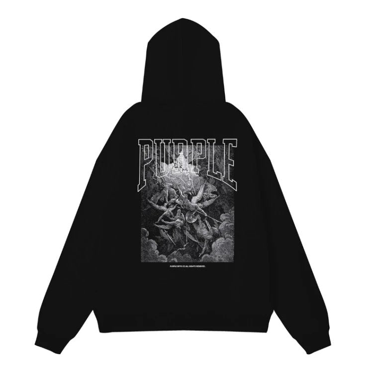 Purple Brand Hoodie Hooded Sweater Fashionablesweatshirt-SQ002