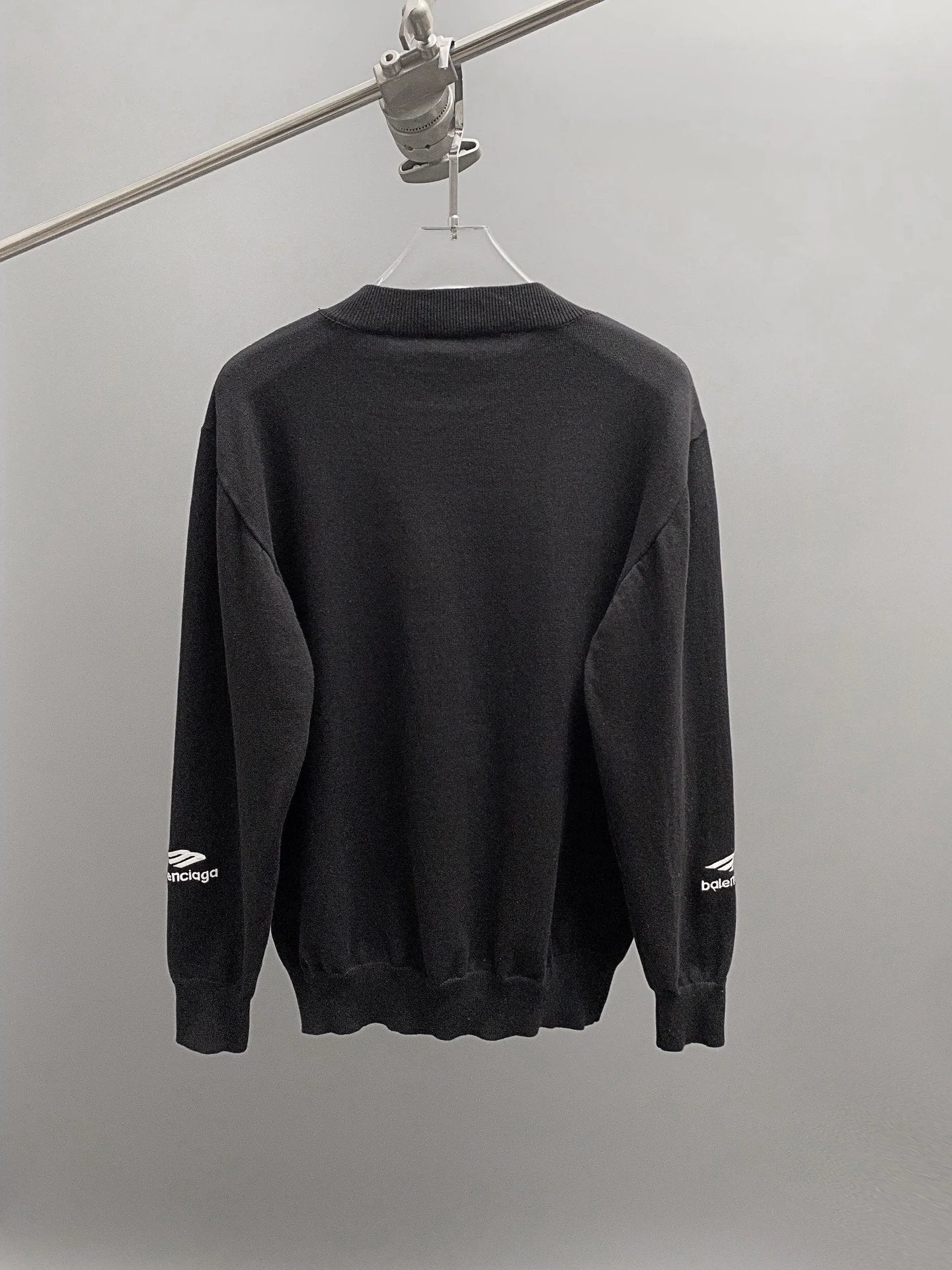 Balenciaga Sweater Ski Series3B Round Neck Sweater Pure Wool Fabric Long Sleeve Thickened Lazy Style OS Loose Fit Unisex Knit Top Jacket Versatile Casual Wearable Inside and Outside