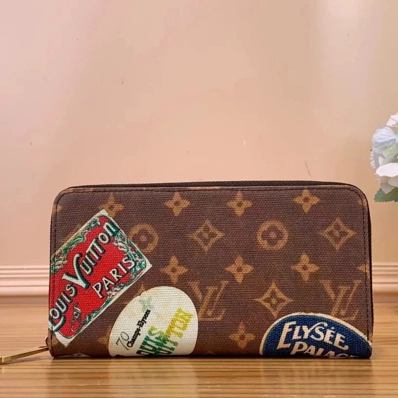 Louis Vuitton LV Wallets/Clutches Top version Premium Version✨24New Presbyopic(Badge)Series Men's and Women's Wallets【Zippy Zipper Wallet】M60017M83519M82383【Mahjong Handbag】M58009【CosmeticPouch Cosmetic bag】M83597