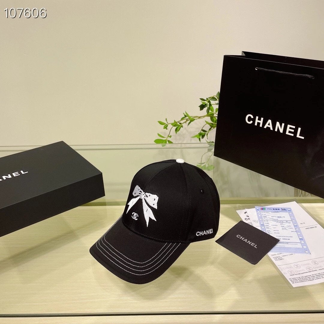 Chanel Hat New Baseball Cap,logo Bowknot Chic Fashion Design Running Volume New Product