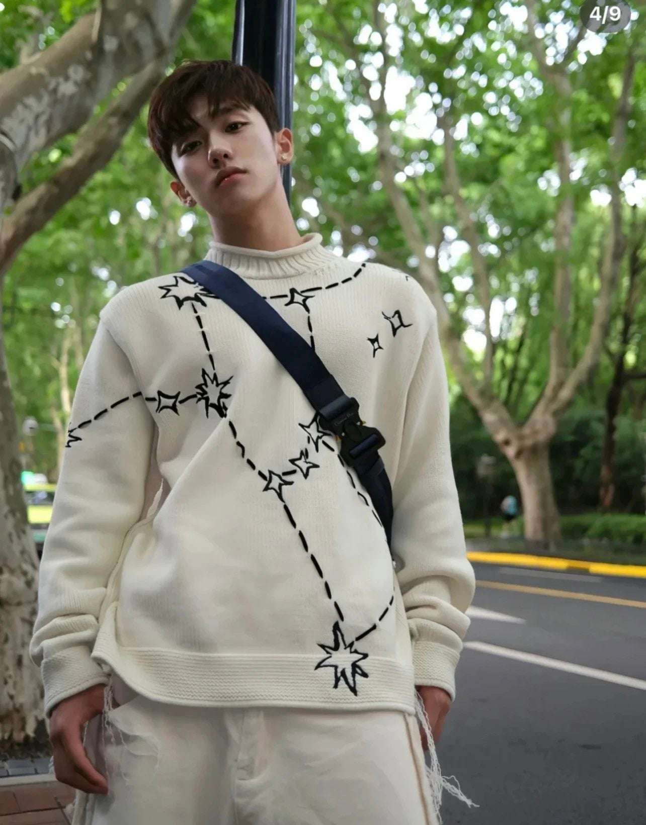 Dior Sweater XINGX round Neck Sweater Men's and Women's Same Autumn and Winter Wild Knitwear New