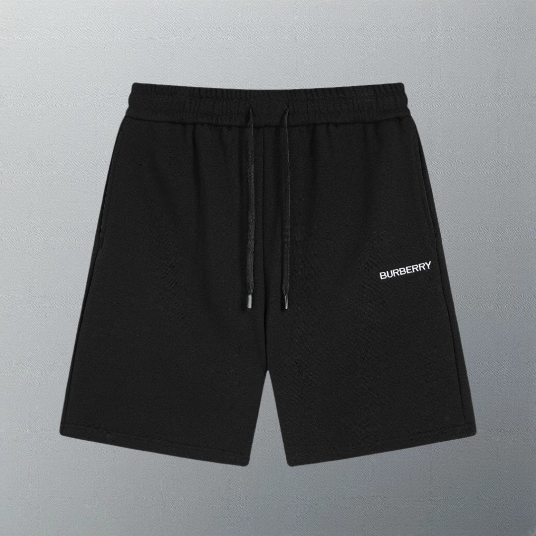 Burberry Shorts Classic Print logo Five-point Shorts25ss New Heavy Drawstring American Style Casual Summer Pants5Two-in-One Casual Sweatpants for Men and Women, Pure Cotton Joggers