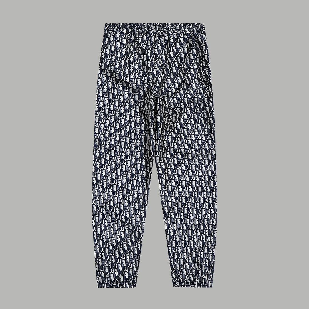 Dior Sweatpants Evergreen Full Print Webbing Casual Jogger Pants Unisex Autumn Winter New Arrival