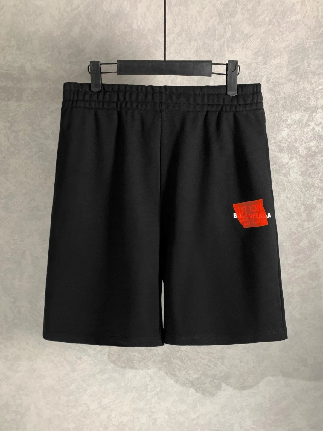 Balenciaga Shorts Front Tape Letter Print logo Five-point Shorts25ss New Drawstring Casual Pants for Men and Women, Summer Style5Two-in-One Casual Sweatpants Pure Cotton Joggers
