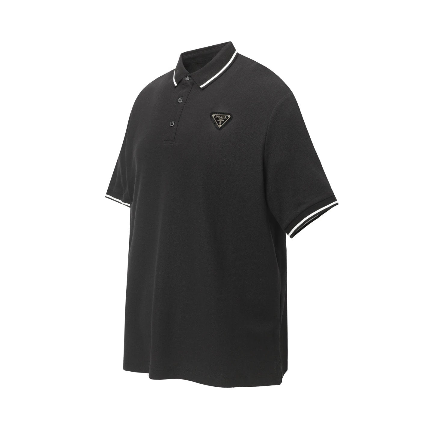 PRADA T-shirt Chest Letters logo Embroidery POLO Shirt Lapel Short Sleeve25ss New Unisex Summer Loose Short Sleeve T Business Commuter Short Sleeve Shirt Plus Size T-Shirt
