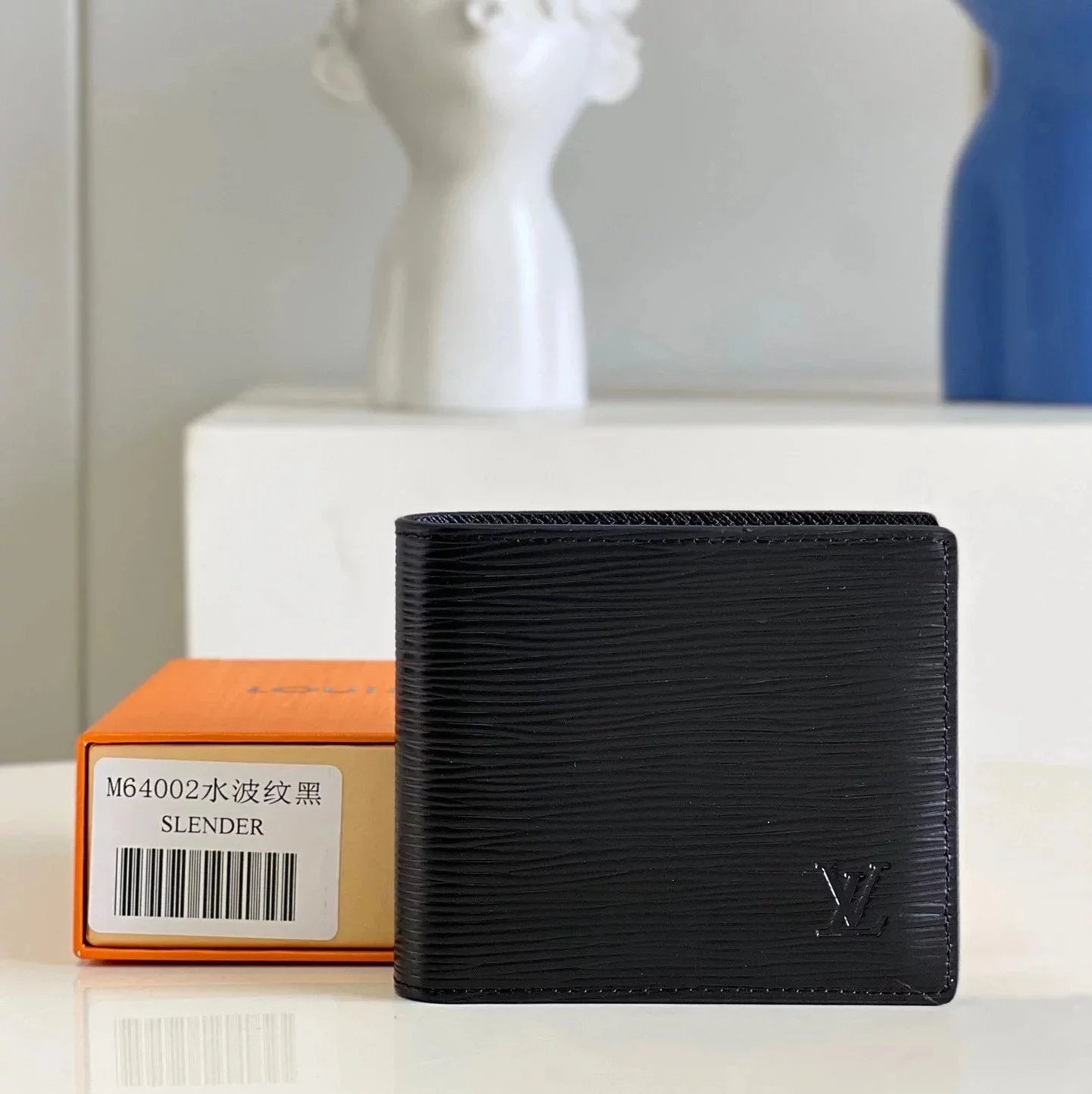 Louis Vuitton LV Wallets/Clutches Top version M64002SLENDER Wallet Boys Wallet Folding Pocket Clip Wallet Made of Masculine Style MonogramEclipse Made of Canvas Fabric,This Style Slender Small and Thin Wallet