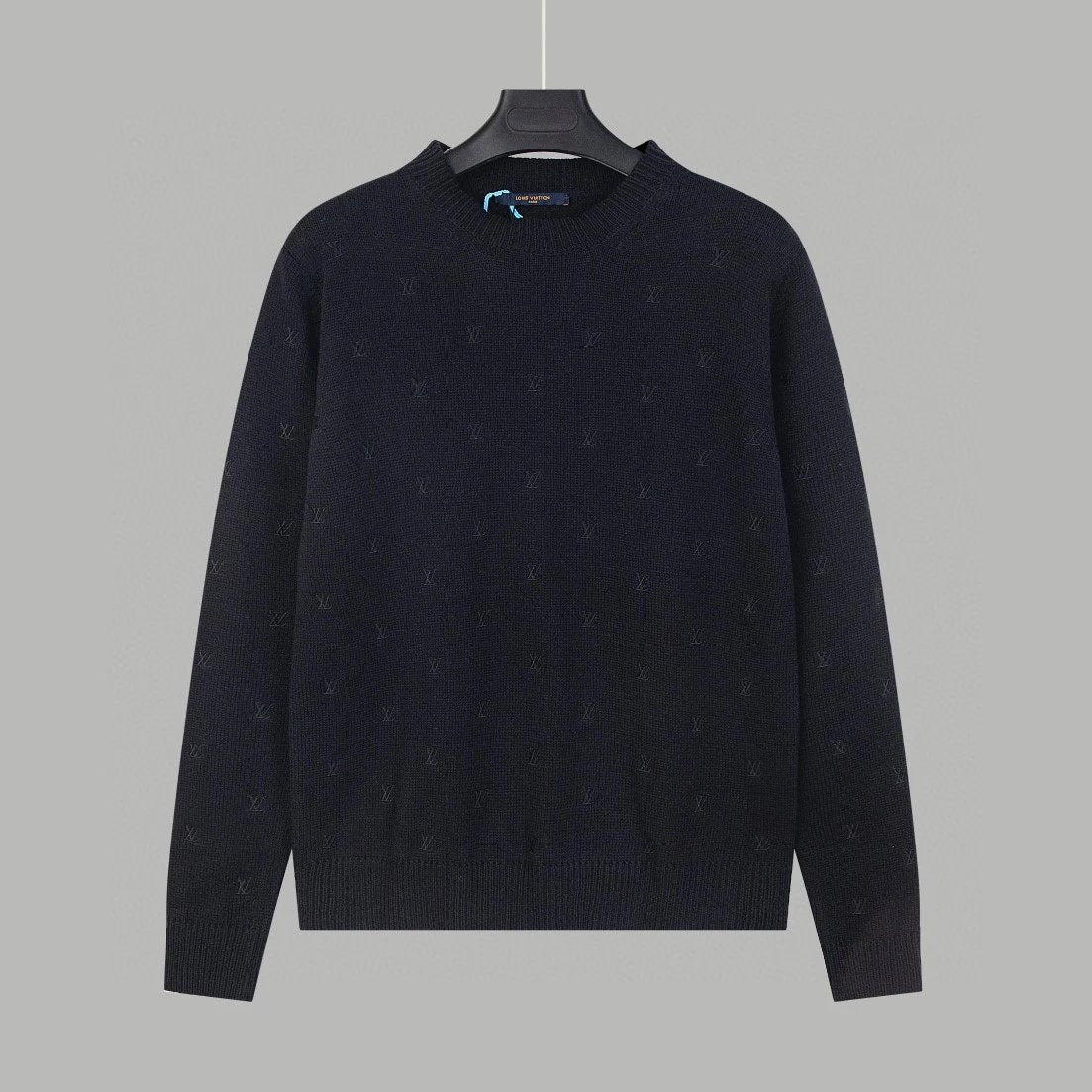 Louis Vuitton LV Sweater Pharrell Series Full Letter Embroidery Crew Neck Sweater Long Sleeve Pullover Thickened Lazy Style OS Loose Fit Jacket Unisex Loose Knit Top Versatile Casual Wearable Inside and Outside