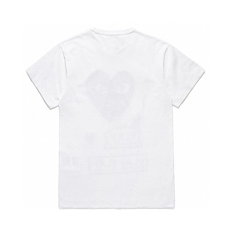 Rei Kawakubo T-shirt Top Version Japanese Classic Embroidery Love T T-shirt Men and Women Couple Casual round Neck Short Sleeves Fashion Brand