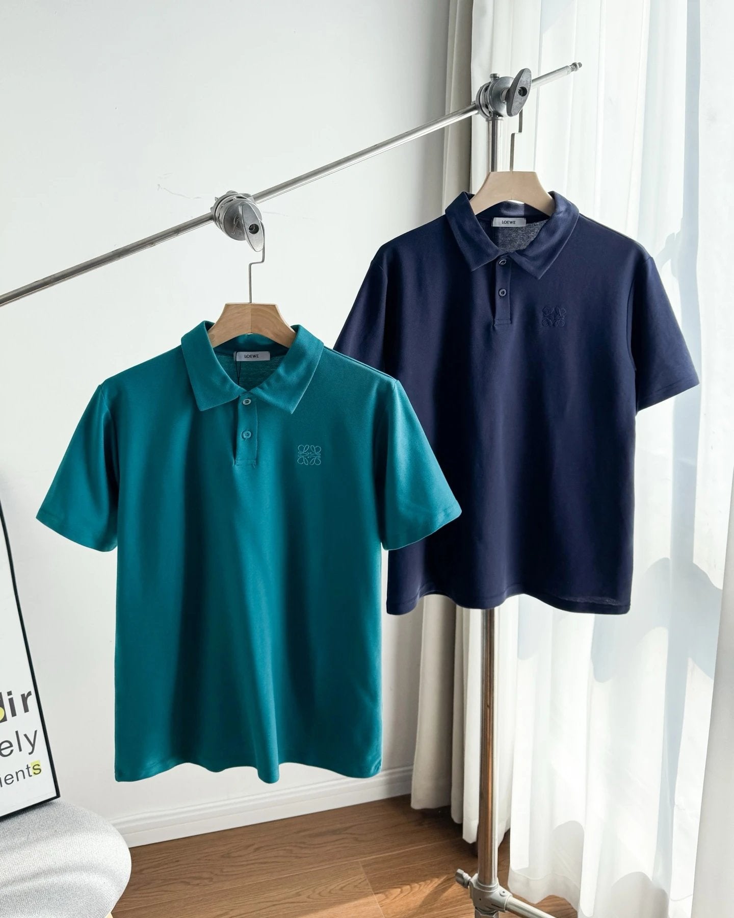 LOEWE T-shirt Chest Logo logo Embroidery POLO Shirt Lapel Short Sleeve25ss New Unisex Commuter Short Sleeve Summer Loose Fit T Business Shirt Plus Size T-Shirt