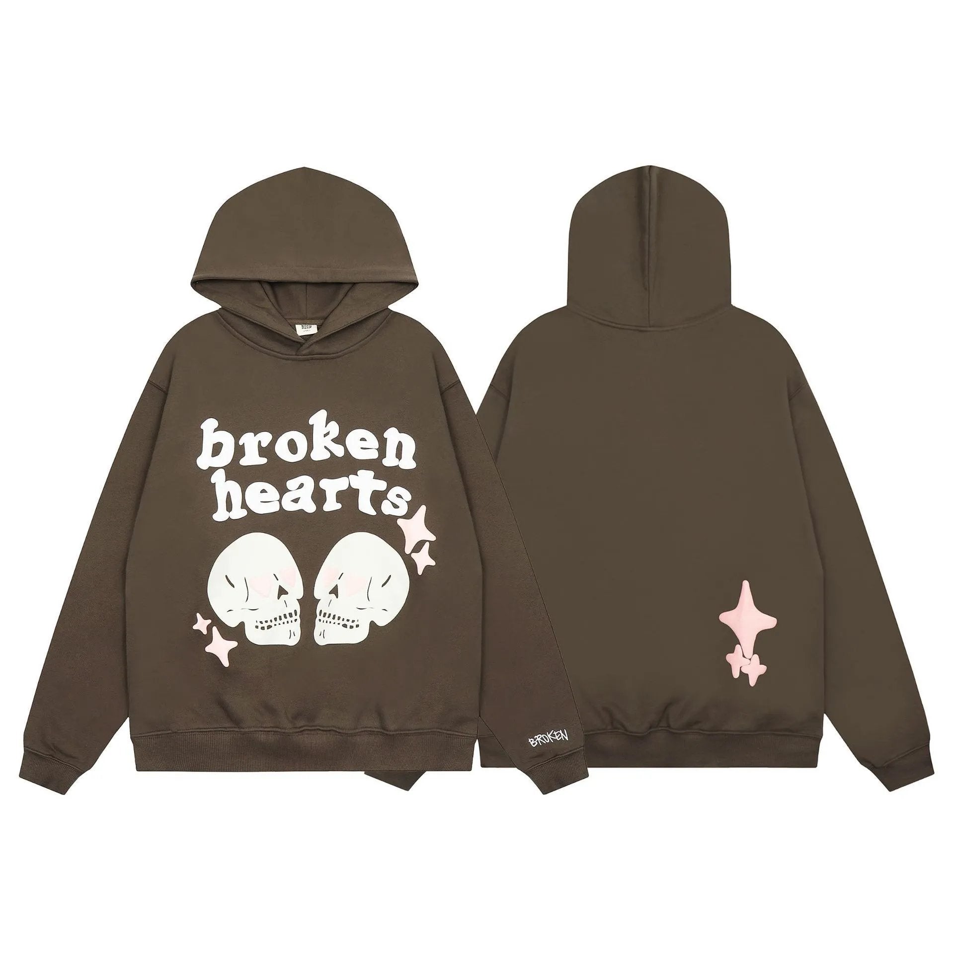 Broken Planet Market Hoodie American Fashion Brand Hip Hop Letters Printing plus Velvet Couple Models All-Match Hoodie-CY
