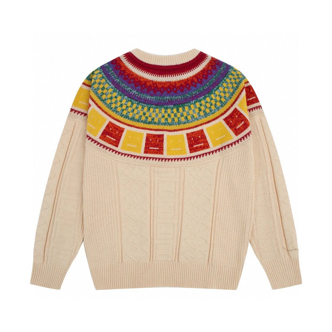 Acne Studios Sweater Top Version Counter Same Style Men's and Women's Autumn and Winter New round Neck Cashmere Sweater Sweater Trendy Sweater