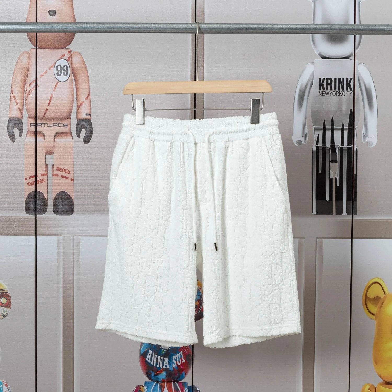 Dior shorts Full Print Old Flower Letters logo Five-point Shorts25ss New Drawstring Casual Summer Pants5Two-in-One Casual Sweatpants for Men and Women, Pure Cotton Joggers