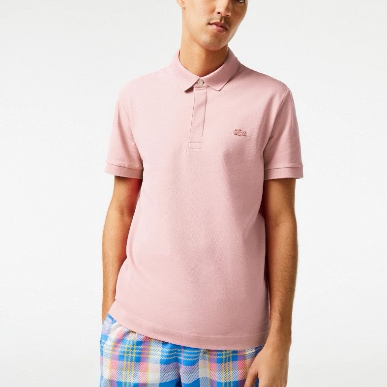 Lacoste T-shirtTop Version Men's Business Commute Classic Solid Color Casual Lapel Short Sleeve POLO Shirt
