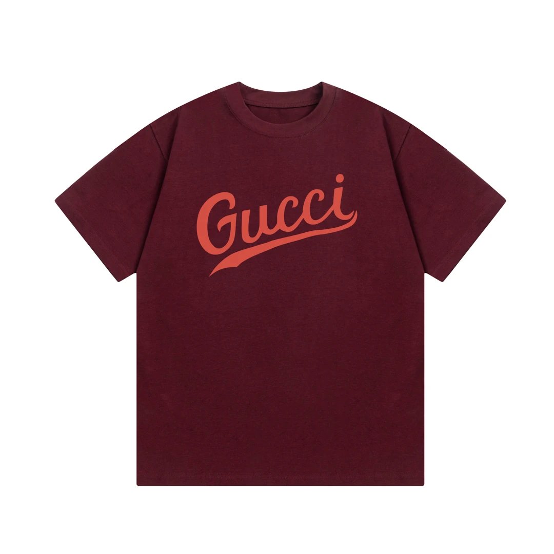 Gucci T-shirt Double G Letter Printing logo round Neck Short Sleeve25ss New pure cotton T Unisex T-Shirt OS Loose Fit Base Shirt Top Half Sleeve T-Shirt