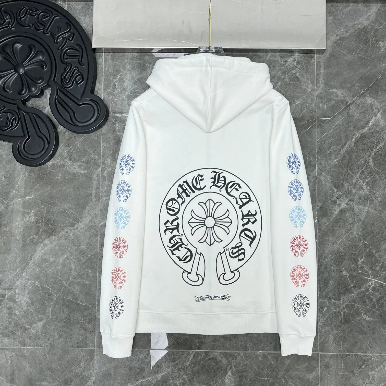 Chrome Hearts Hoodie Cross Hooded Sweater Loose Men's and Women's Zipper Hoodie