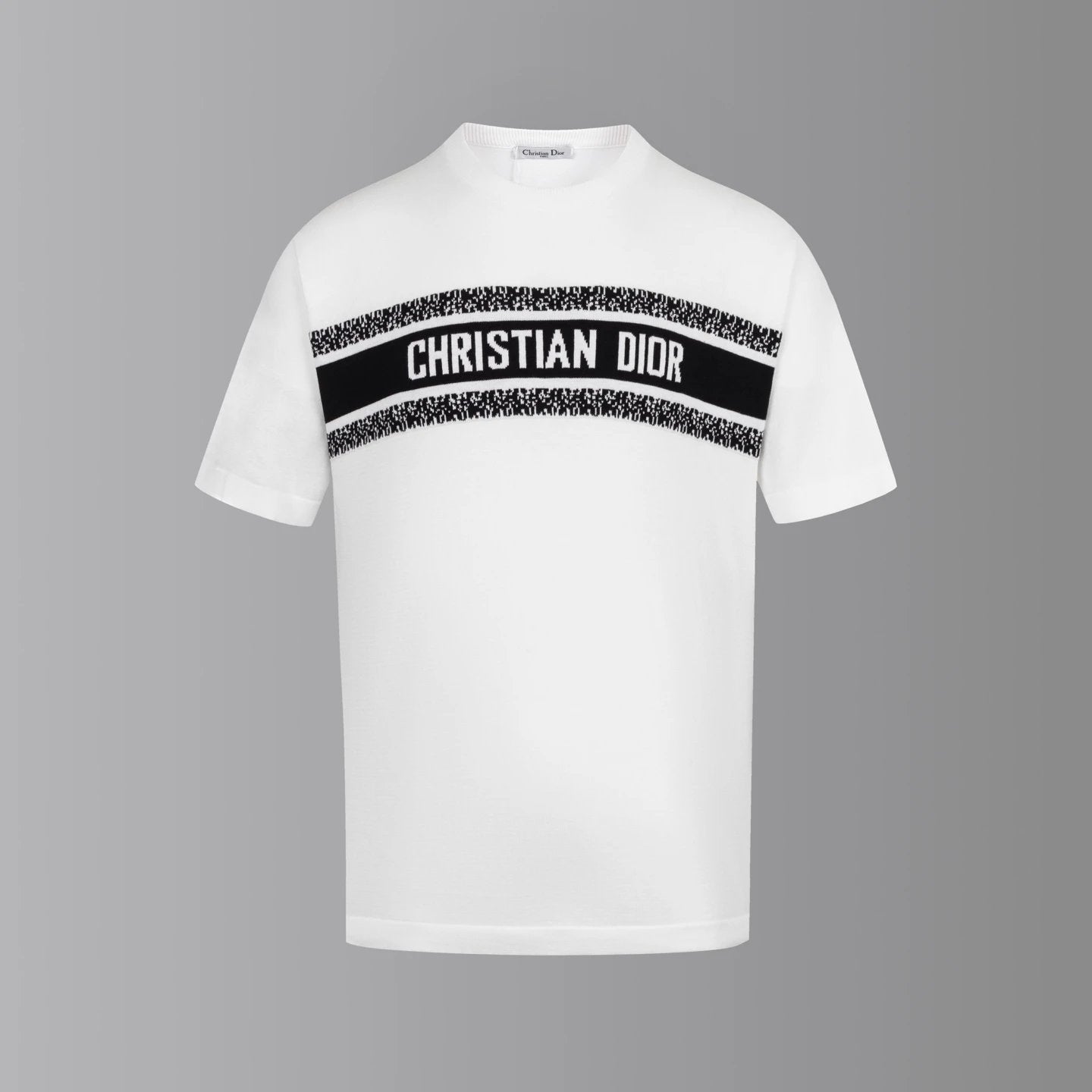 Dior T-shirt Chest Letter Knitwear logo round Neck Short Sleeve25ss New pure cotton T Unisex T-Shirt OS Loose Fit Base Shirt Top Half Sleeve T-Shirt