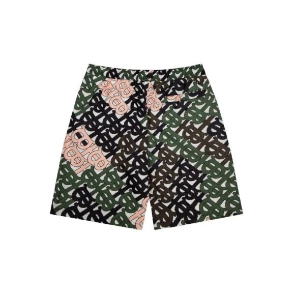 Burberry Shorts Full Print B Beach Shorts Five-Point Shorts os Loose Quick-Dry Unisex Casual Trendy Brand Big Shorts25ss New Product5Pants