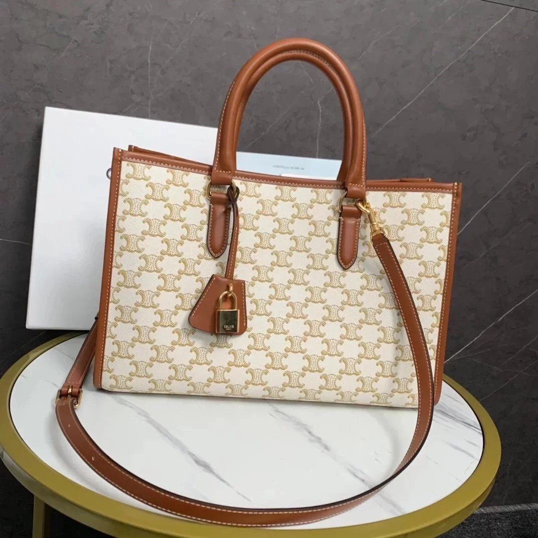 Celine women's bag Top version 【Original Genuine Goods Surrogate Shopping Edition】LI_NETRIOMPHE Arc De Triomphe Presbyopic Large Tote Bag Tote Bag2022Spring Horizontal CABAS Tote Handbag Easy Matching Tote Bag Beach Bag Mummy Bag Shopping Bag Women's Bag