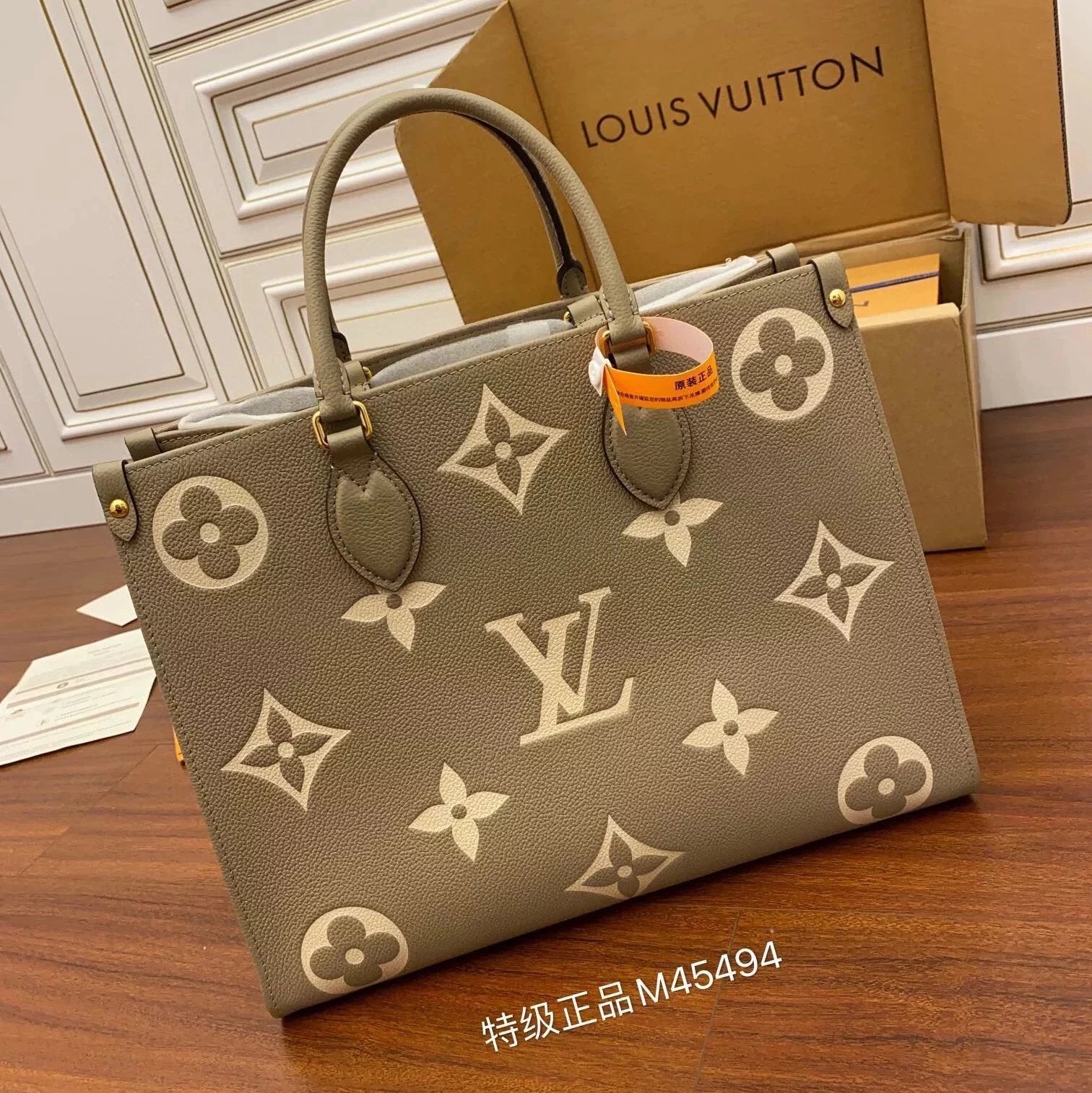 Louis Vuitton LV Women's Bag Top version Tote Original Leather Tote Bag New Milky White Shopping Bag Shoulder Bag Messenger Bag Handbag Clutch Women's Bag M45654M45659M45779M45595M45494M45495