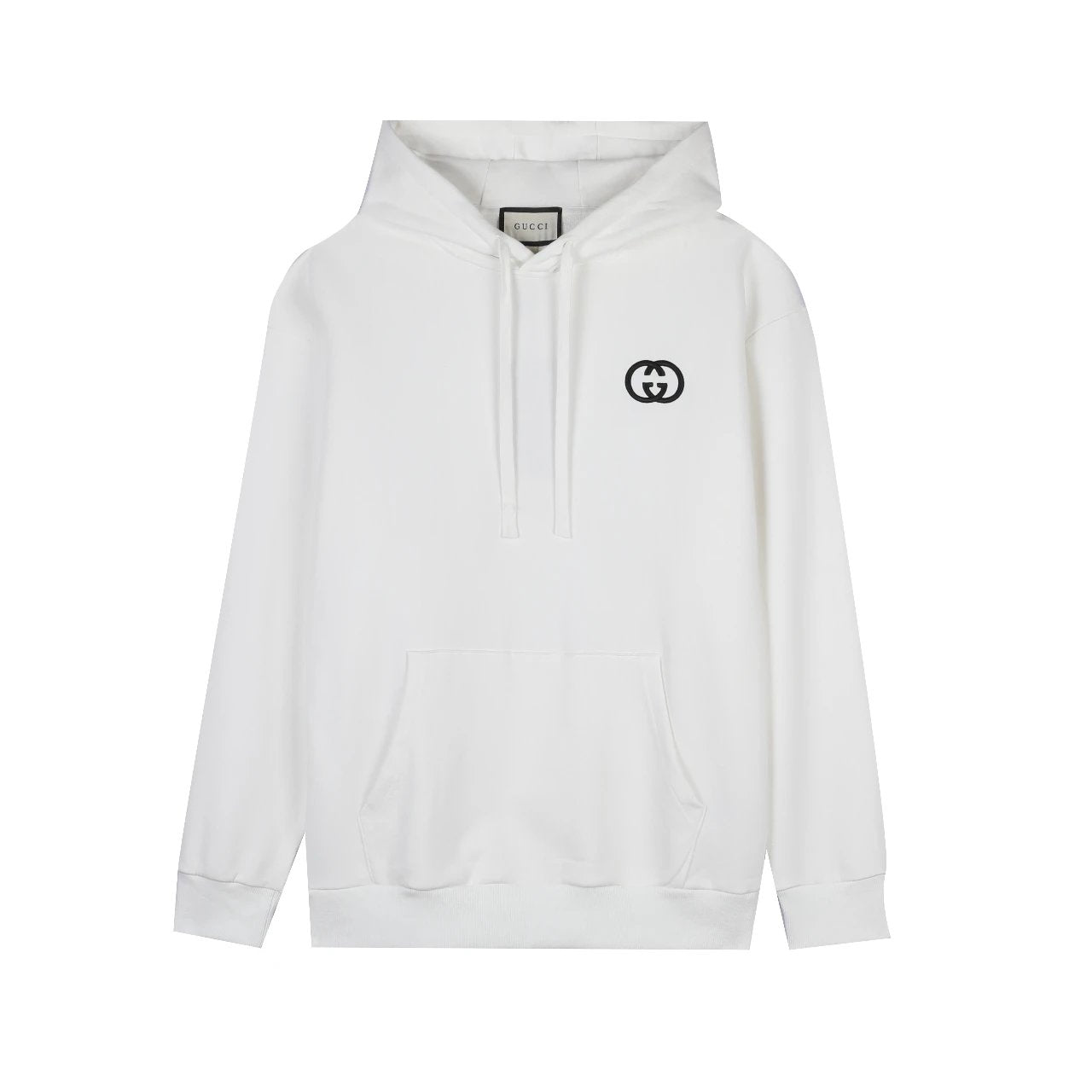 Gucci Hoodie Chest Embroidery Small logo Hooded Sweatshirt Pure Cotton Jacket Hoodie Top Unisex Sports Casual OS Loose fit versatile style