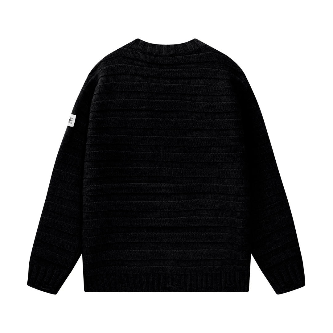 Maison Margiela Sweater 3D Knitted Cardigan Sweater Casual Loose Versatile Large V Knitted Jacket Coat Unisex Same Style24ss Autumn and Winter New Products