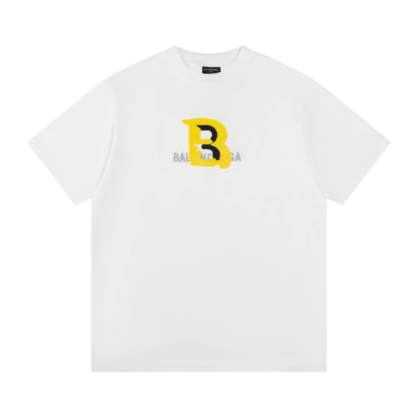 Balenciaga T-shirt Large chest B Letter Embroidery logo round Neck Short Sleeve25ss New Pure Cotton Unisex Style T T-shirt OS Loose Fit Base Shirt Top Half Sleeve T-Shirt