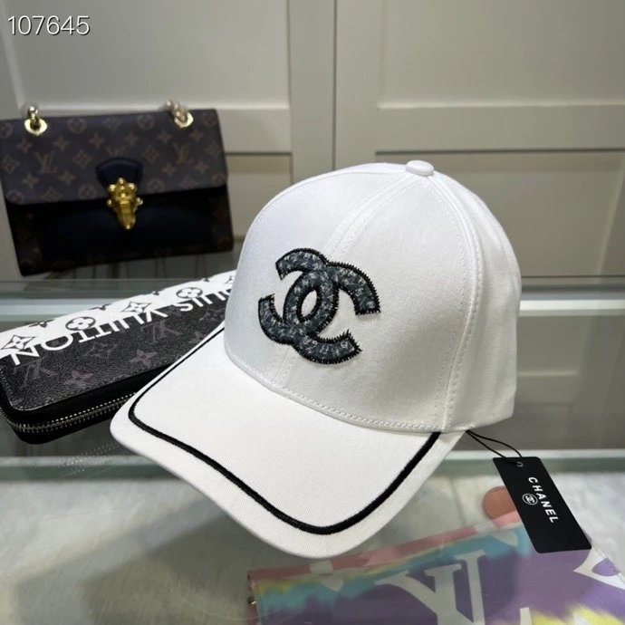 Chanel Hat High Quality New Peaked Cap New Simple Embroidery logo Baseball Cap,New Shipment,Big Brand's Same Style Super Easy to Match,Hurry up and Buy It!