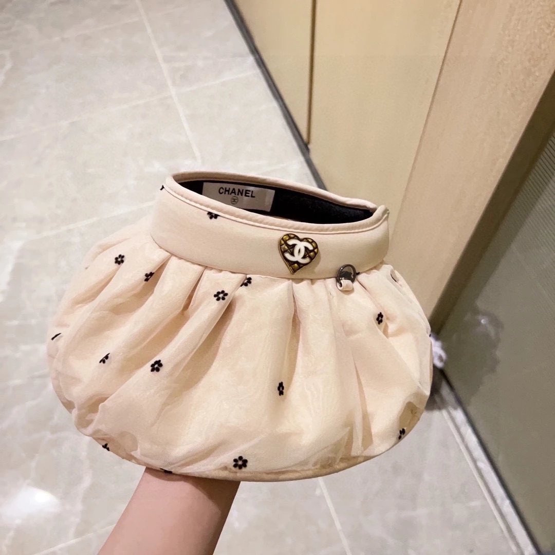 Chanel Hat Hat High Quality2024New Temperament Foldable Dual-Purpose Sun Hat Topless Hat,It Can Be Used as a Hair Band and Is Very Convenient!Lady joker~